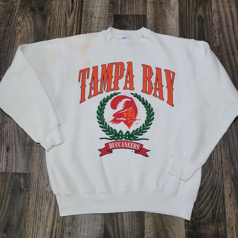 Tampa Bay Buccaneers Vintage Mens Medium Creamsicle 80s Bucco Bruce